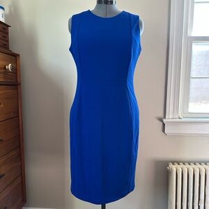 Calvin Klein Royal blue sheath dress size 12 work office business casual